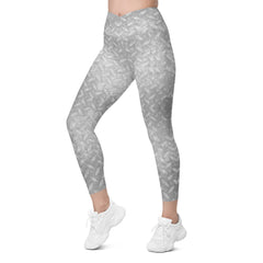 Silk Sensation Texture Crossover Leggings with Pockets