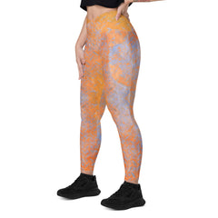 Bamboo Bliss Texture Crossover Leggings with Pockets