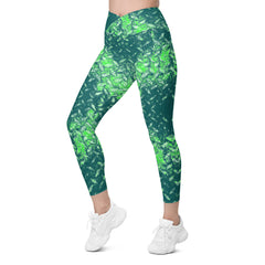 Plush Pace Texture Crossover Leggings with Pockets