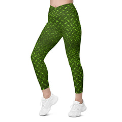 Microfiber Mastery Texture Crossover Leggings with Pockets