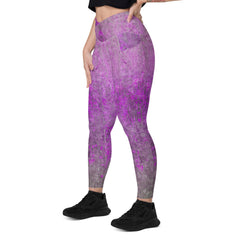 Microfiber Mastery Texture Crossover Leggings with Pockets