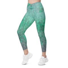 Organic Grip Texture Crossover Leggings with Pockets