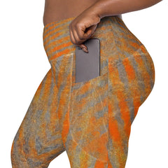 Stylish and functional Orange Leggings, perfect for yoga and workouts