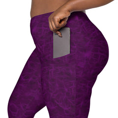 Cosmic Fusion Crossover Leggings With Pockets - Beyond T-shirts