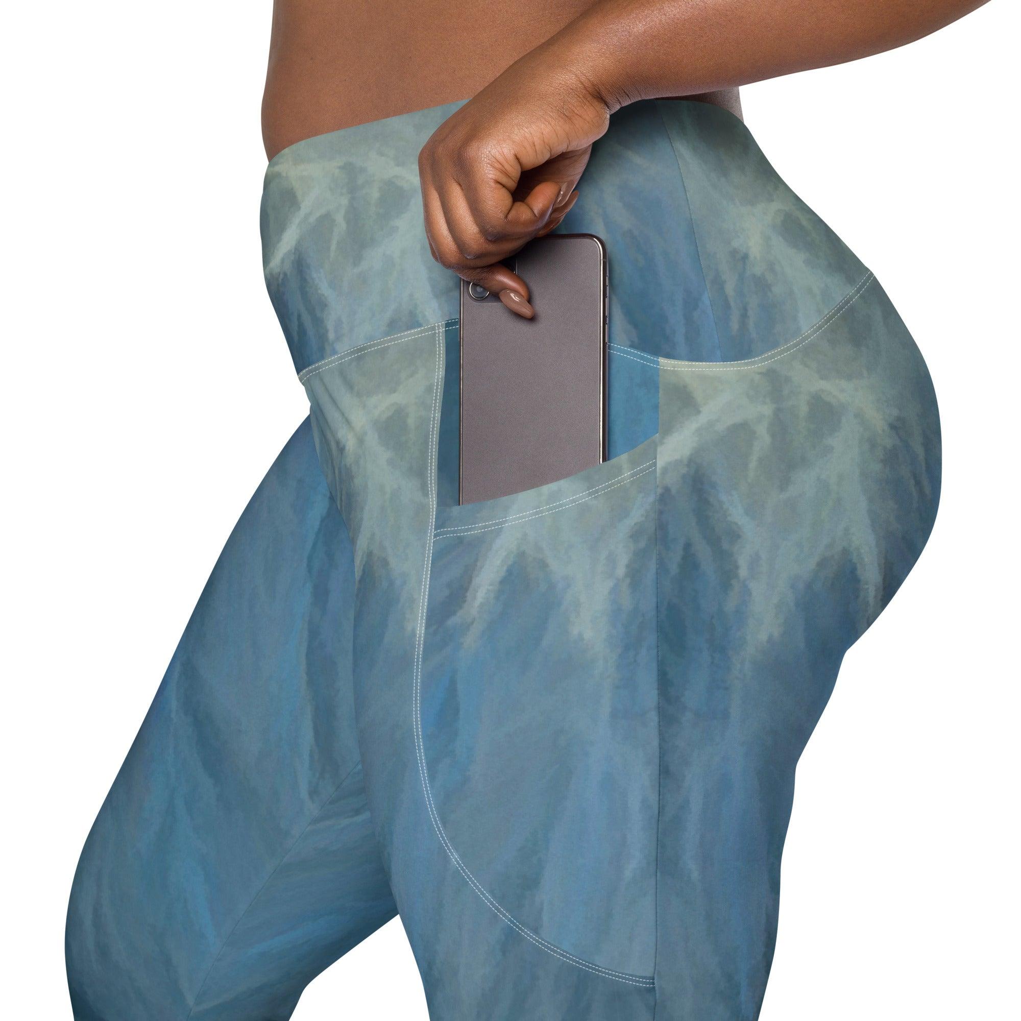 Nature's Grace Crossover Leggings With Pockets - Beyond T-shirts