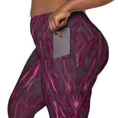 Empowerment Essence Crossover Leggings With Pockets - Beyond T-shirts