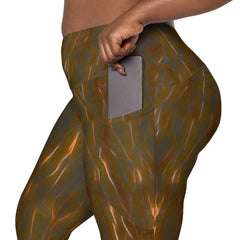 Mystic Harmony Crossover Leggings With Pockets - Beyond T-shirts