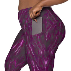 Dynamic Serenity Crossover Leggings With Pockets - Beyond T-shirts
