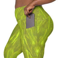 Forest Retreat Crossover Leggings - Beyond T-shirts