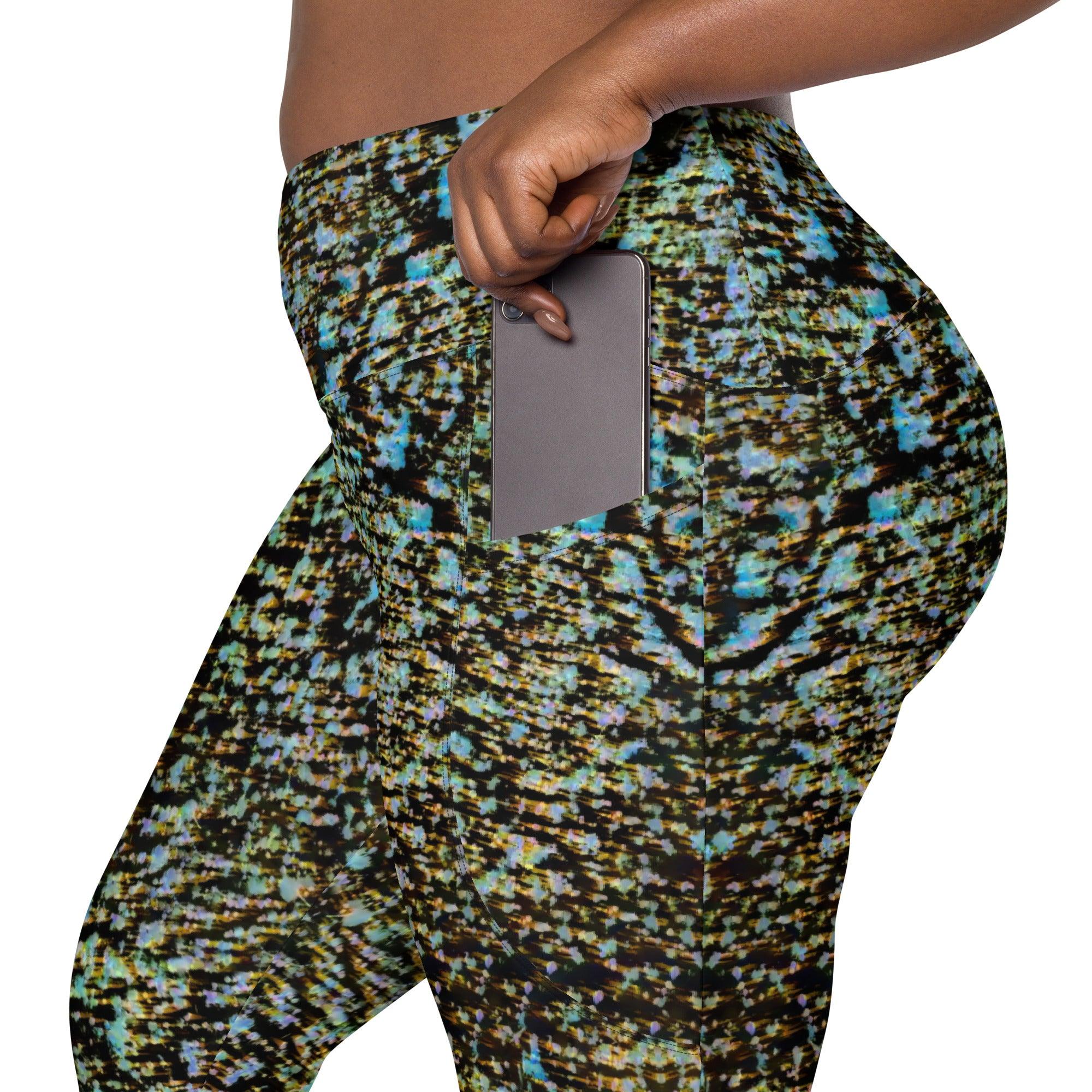 Botanical Harmony Crossover Leggings - Beyond T-shirts