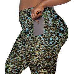 Botanical Harmony Crossover Leggings - Beyond T-shirts