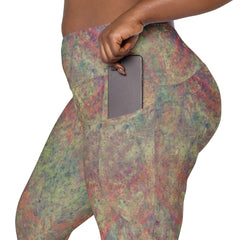 Floral Serenity Crossover Leggings - Beyond T-shirts