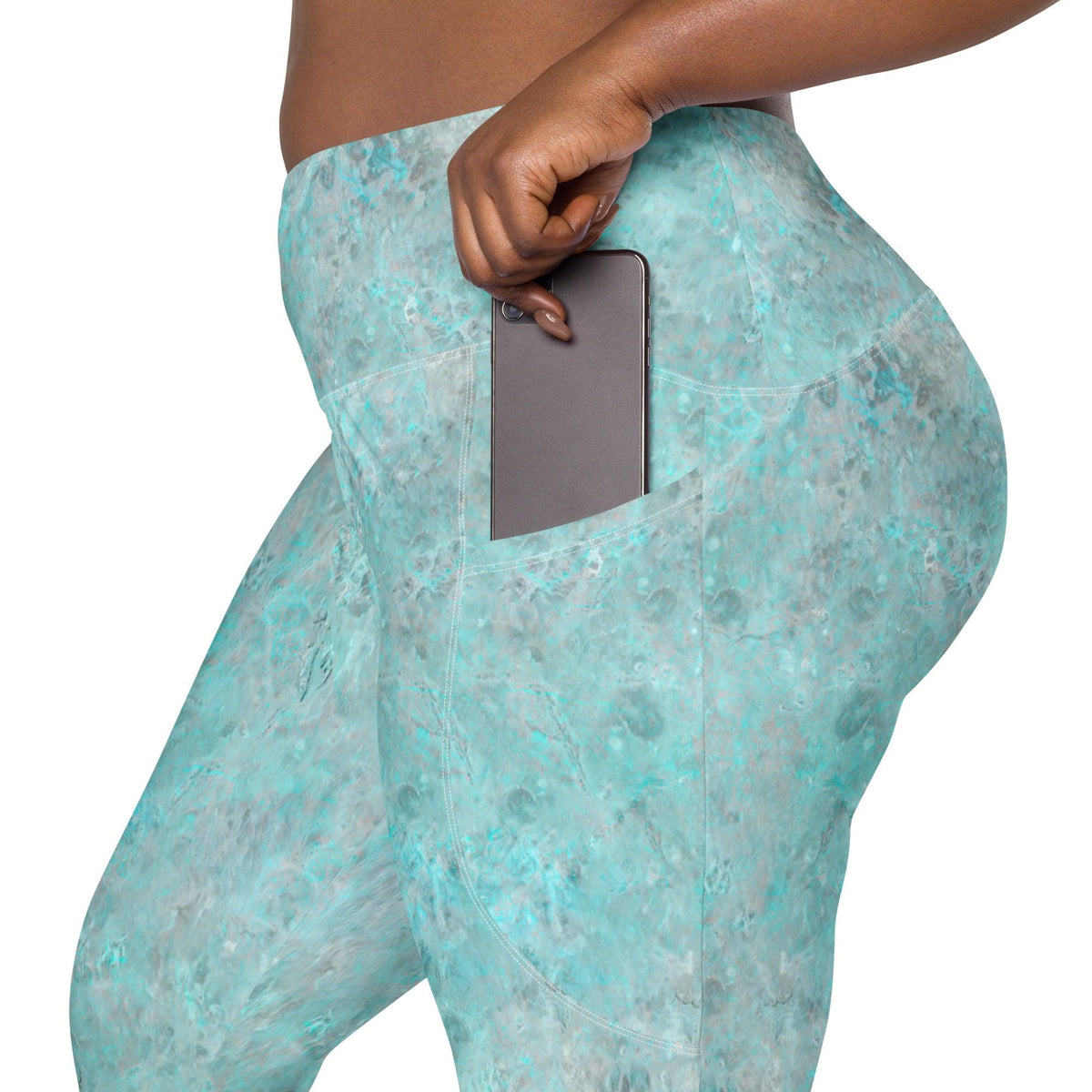 Cactus Oasis Crossover Leggings - Beyond T-shirts