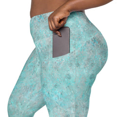 Cactus Oasis Crossover Leggings - Beyond T-shirts