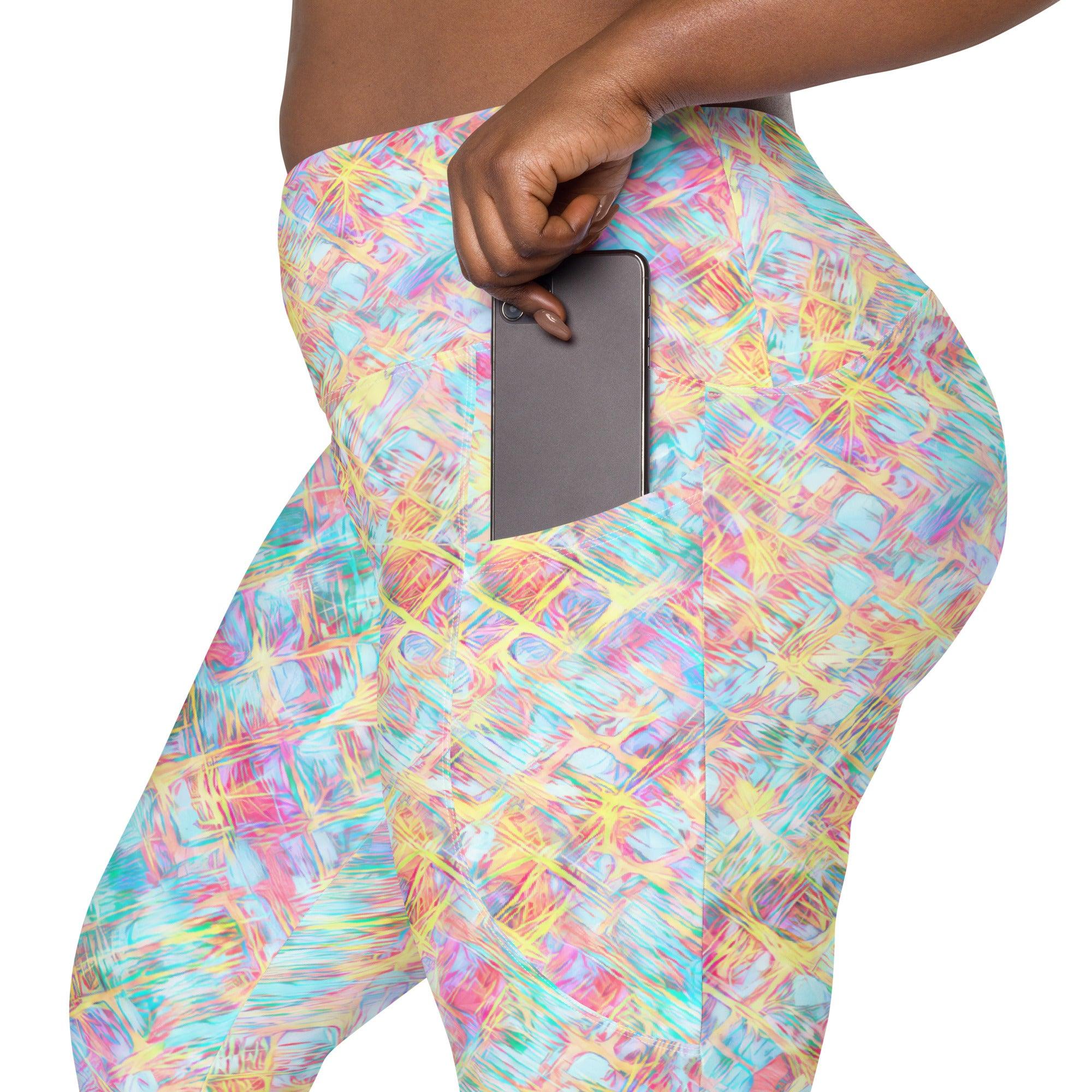 Earthy Elegance Crossover Leggings - Beyond T-shirts