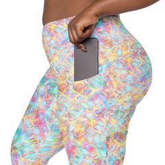 Earthy Elegance Crossover Leggings - Beyond T-shirts