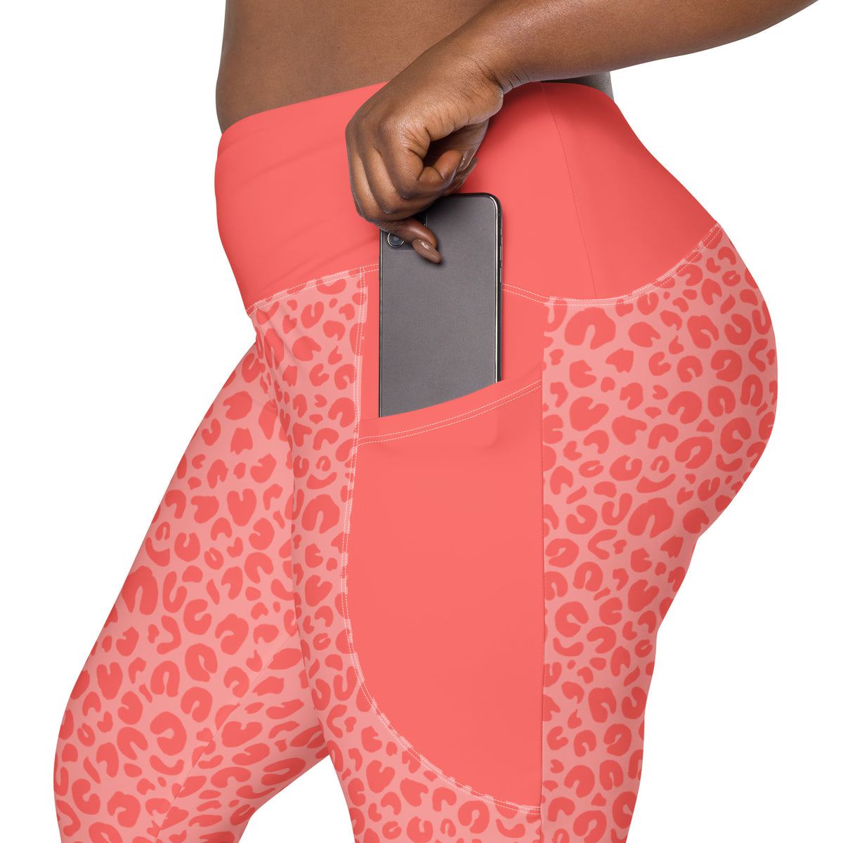 Panther Prowl Crossover Leggings with Pockets