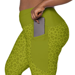 Serengeti Sprint Crossover Leggings with Pockets