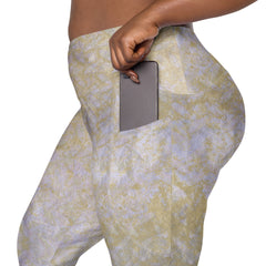 Organic Grip Texture Crossover Leggings with Pockets