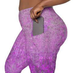 Microfiber Mastery Texture Crossover Leggings with Pockets