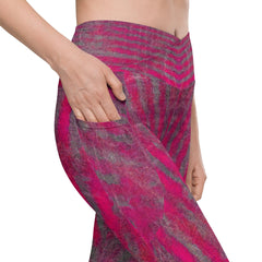 Eye-catching Fuschia Leggings, blending fashion with function