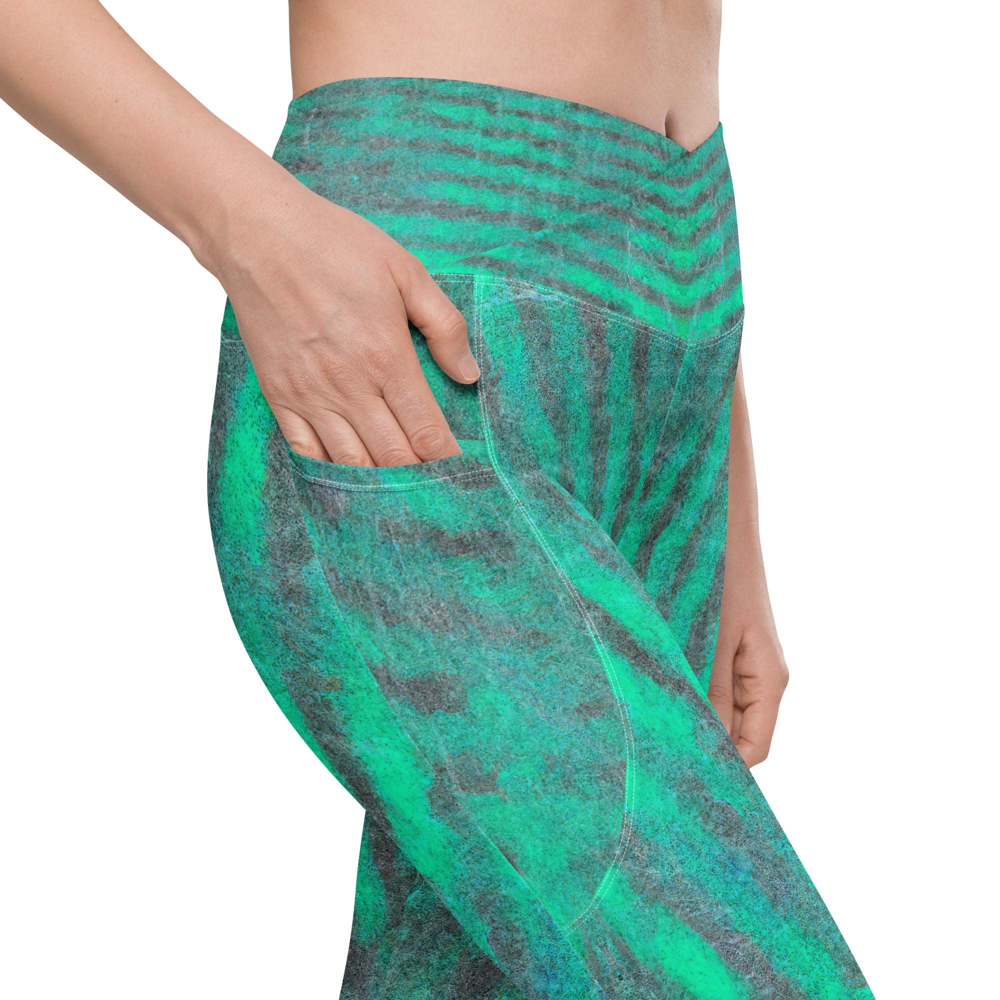 Refreshing Aqua Leggings, blending functionality with stylish design