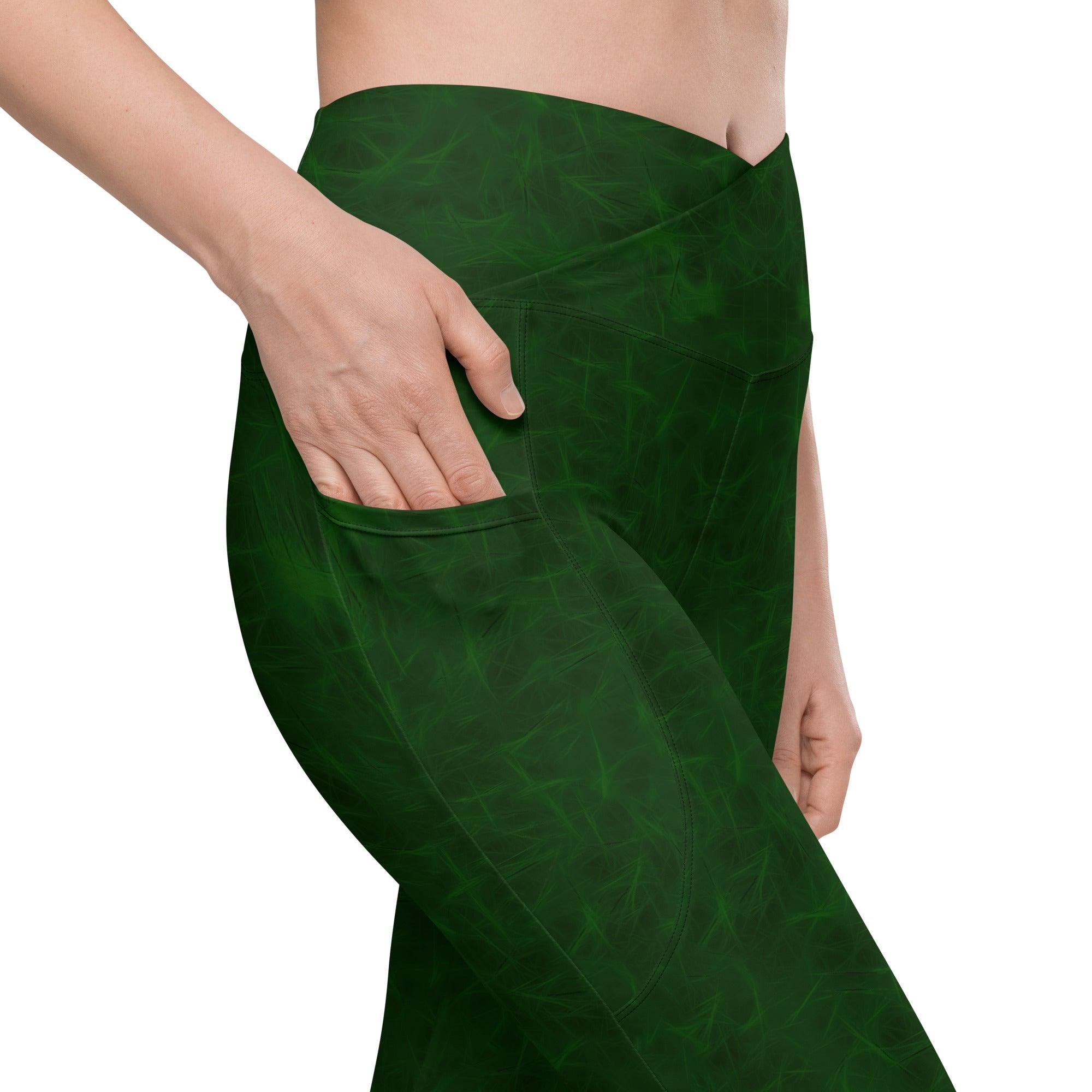 Ocean Ease Crossover Leggings With Pockets - Beyond T-shirts