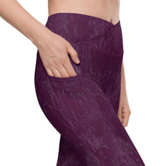 Cosmic Alignment Crossover Leggings With Pockets - Beyond T-shirts