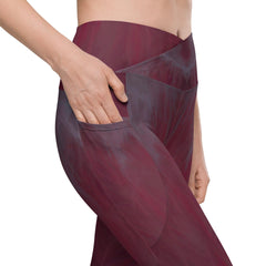 Serenity Stretch Crossover Leggings With Pockets - Beyond T-shirts