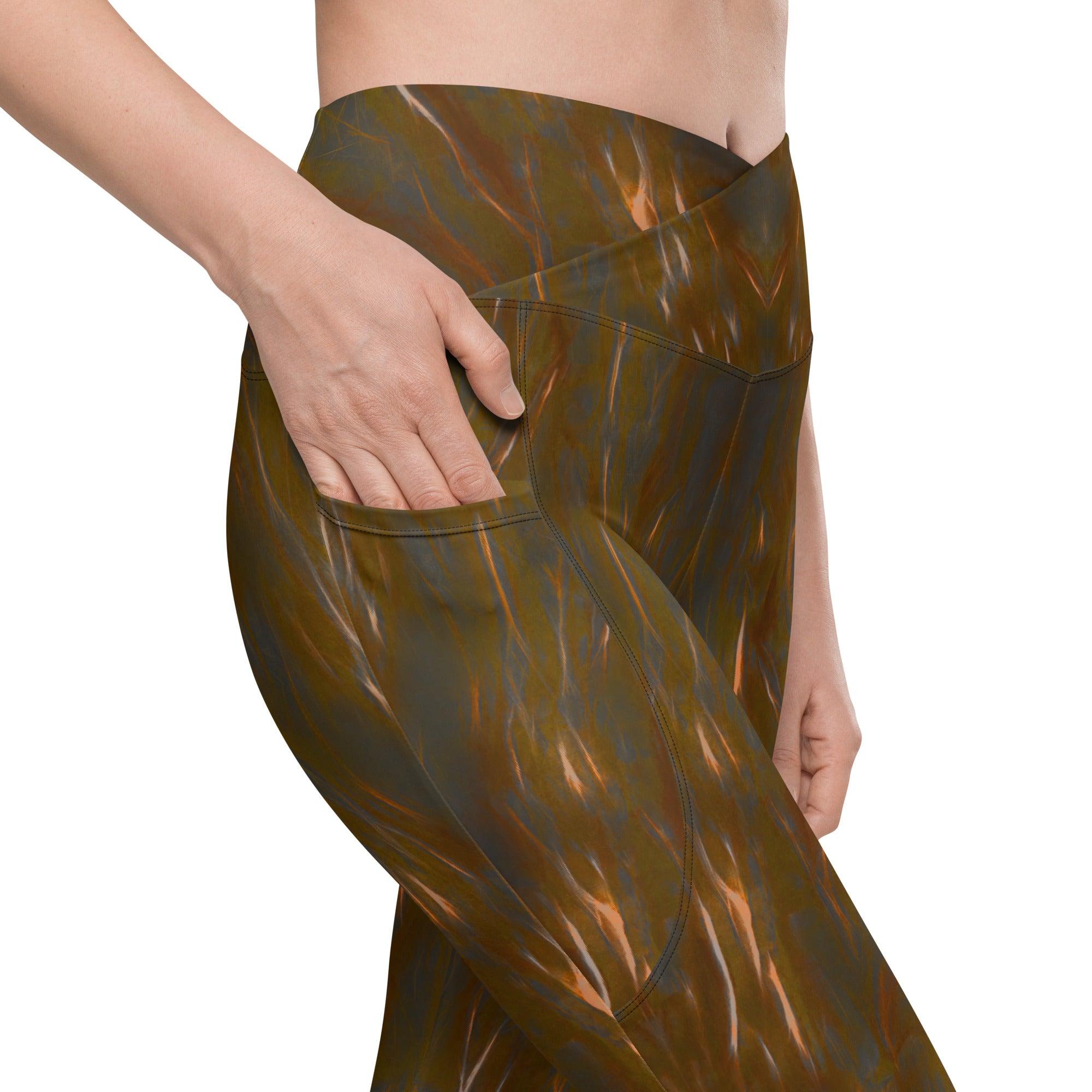 Mystic Harmony Crossover Leggings With Pockets - Beyond T-shirts