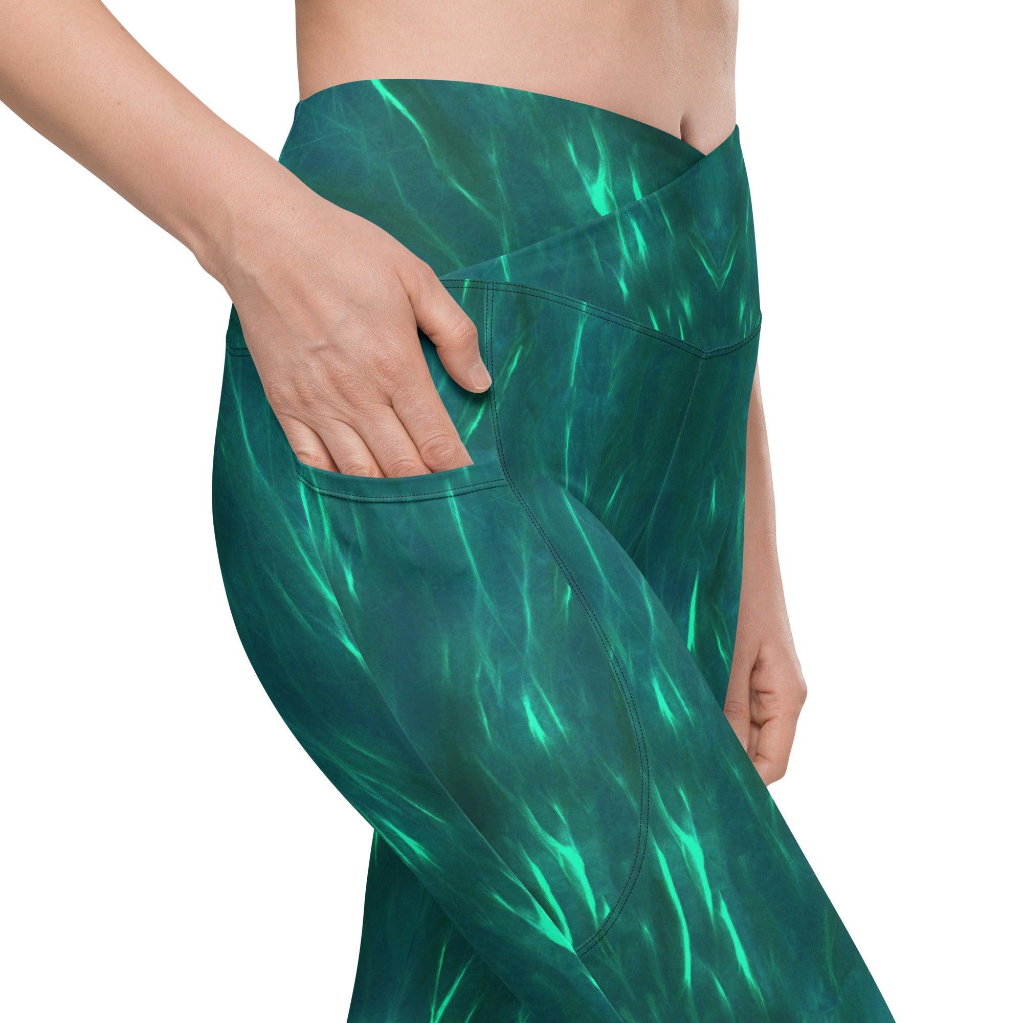 Blossom Rhapsody Crossover Leggings - Beyond T-shirts