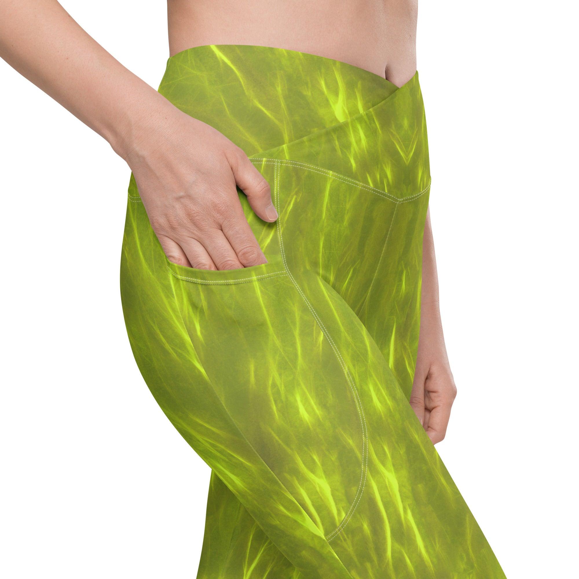 Forest Retreat Crossover Leggings - Beyond T-shirts