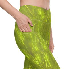Forest Retreat Crossover Leggings - Beyond T-shirts
