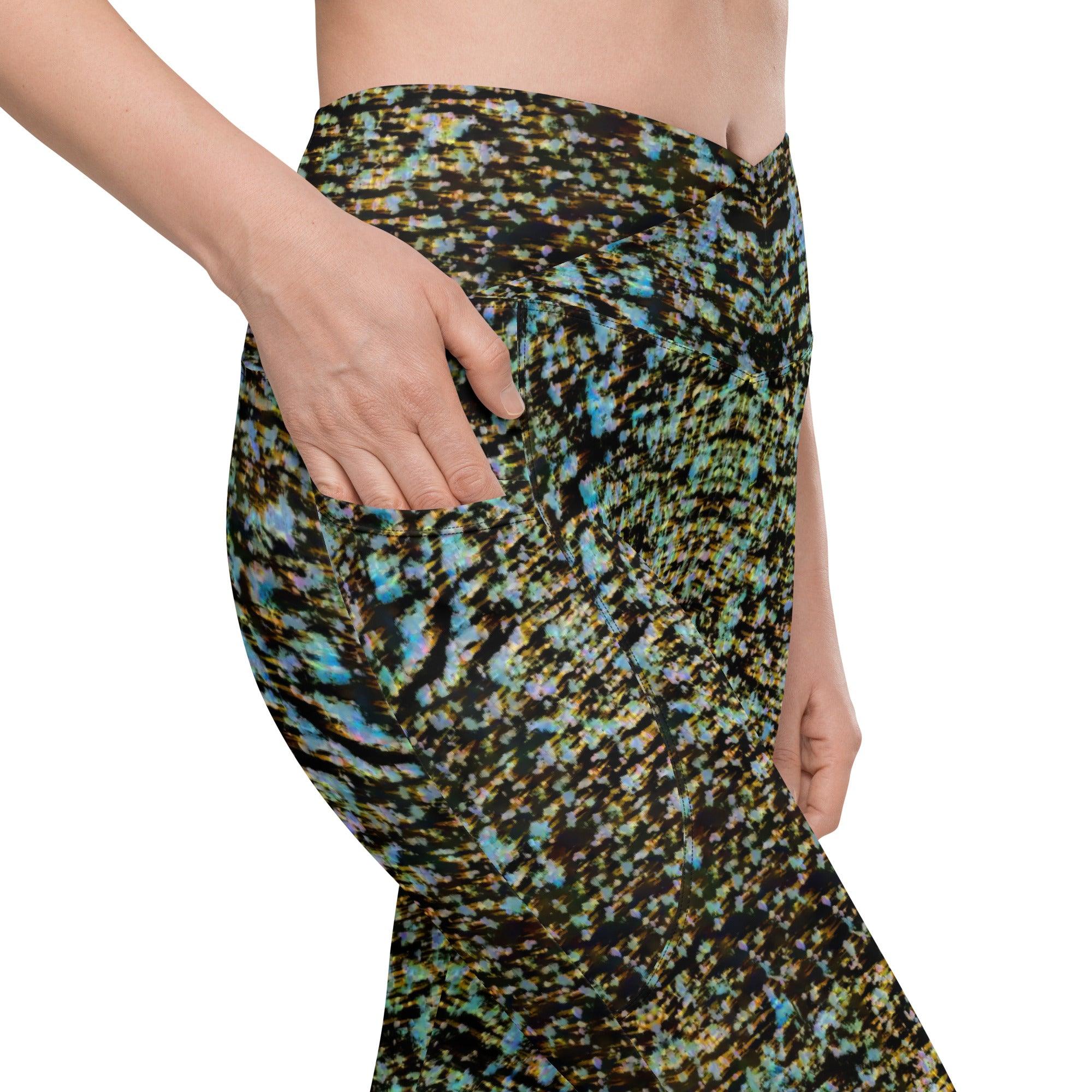 Botanical Harmony Crossover Leggings - Beyond T-shirts