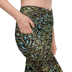 Botanical Harmony Crossover Leggings - Beyond T-shirts