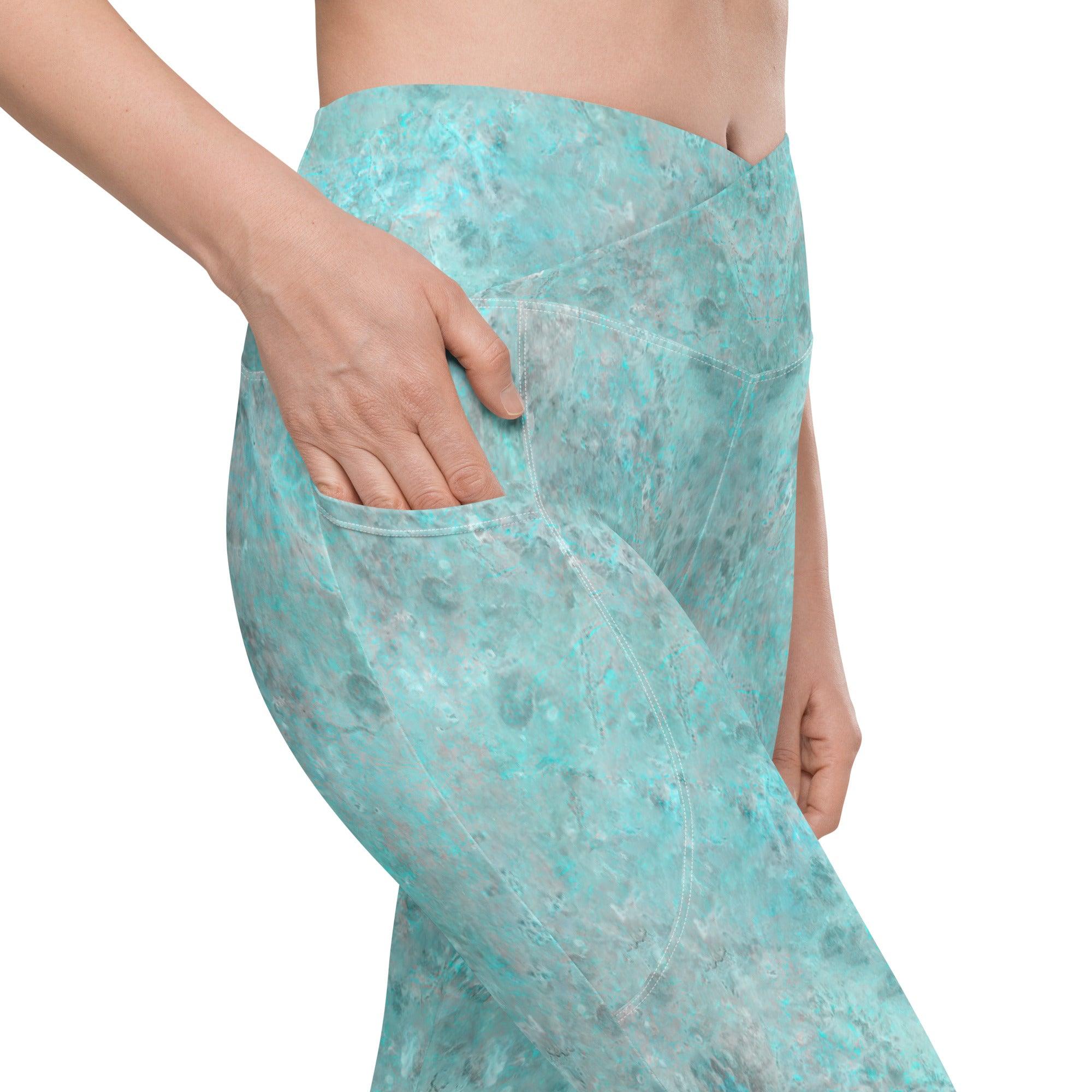 Cactus Oasis Crossover Leggings - Beyond T-shirts