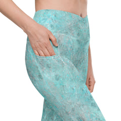 Cactus Oasis Crossover Leggings - Beyond T-shirts