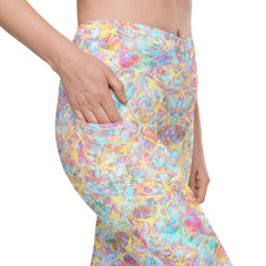 Earthy Elegance Crossover Leggings - Beyond T-shirts