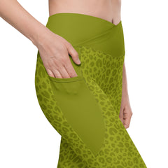 Serengeti Sprint Crossover Leggings with Pockets