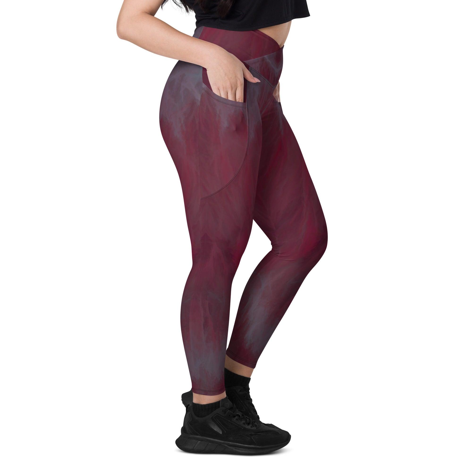 Serenity Stretch Crossover Leggings With Pockets - Beyond T-shirts