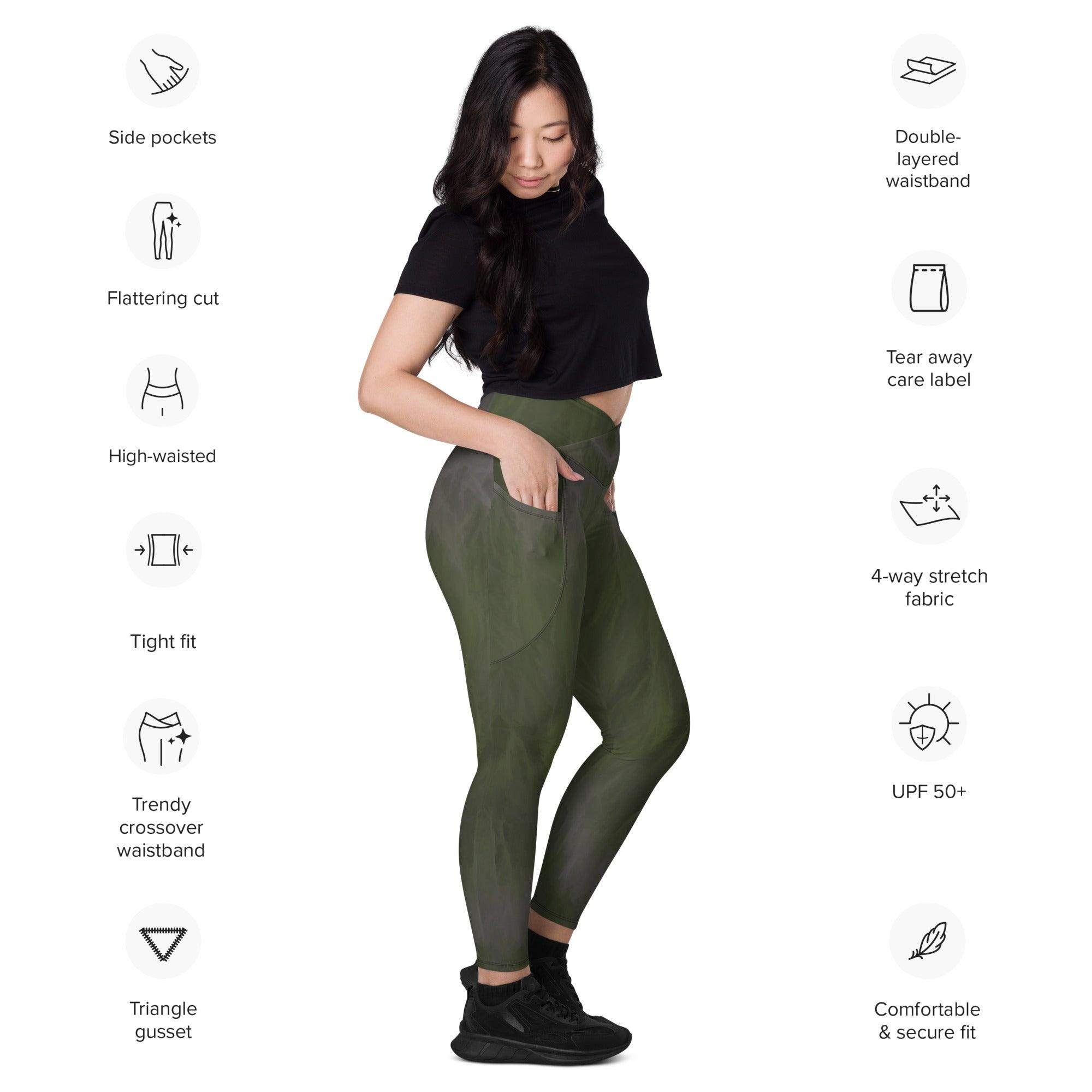 Dynamic Expression Crossover Leggings With Pockets - Beyond T-shirts