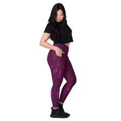 Seaside Voyage Crossover Leggings - Beyond T-shirts