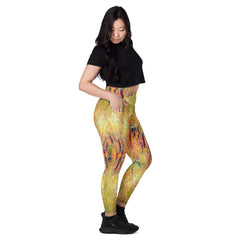 Botanical Bliss Crossover Leggings - Beyond T-shirts