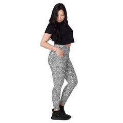 Meadow Dreams Crossover Leggings With pockets - Beyond T-shirts