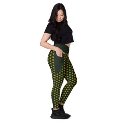 Bohemian Rhapsody Crossover Leggings with Pocket