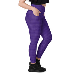 Vintage Vibe Crossover Leggings with Pockets