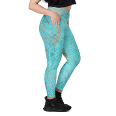 Plush Performance Texture Crossover Leggings with Pockets