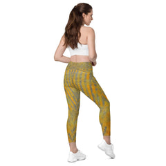 Chic Yellow Crossover Leggings, adding color to your activewear collection