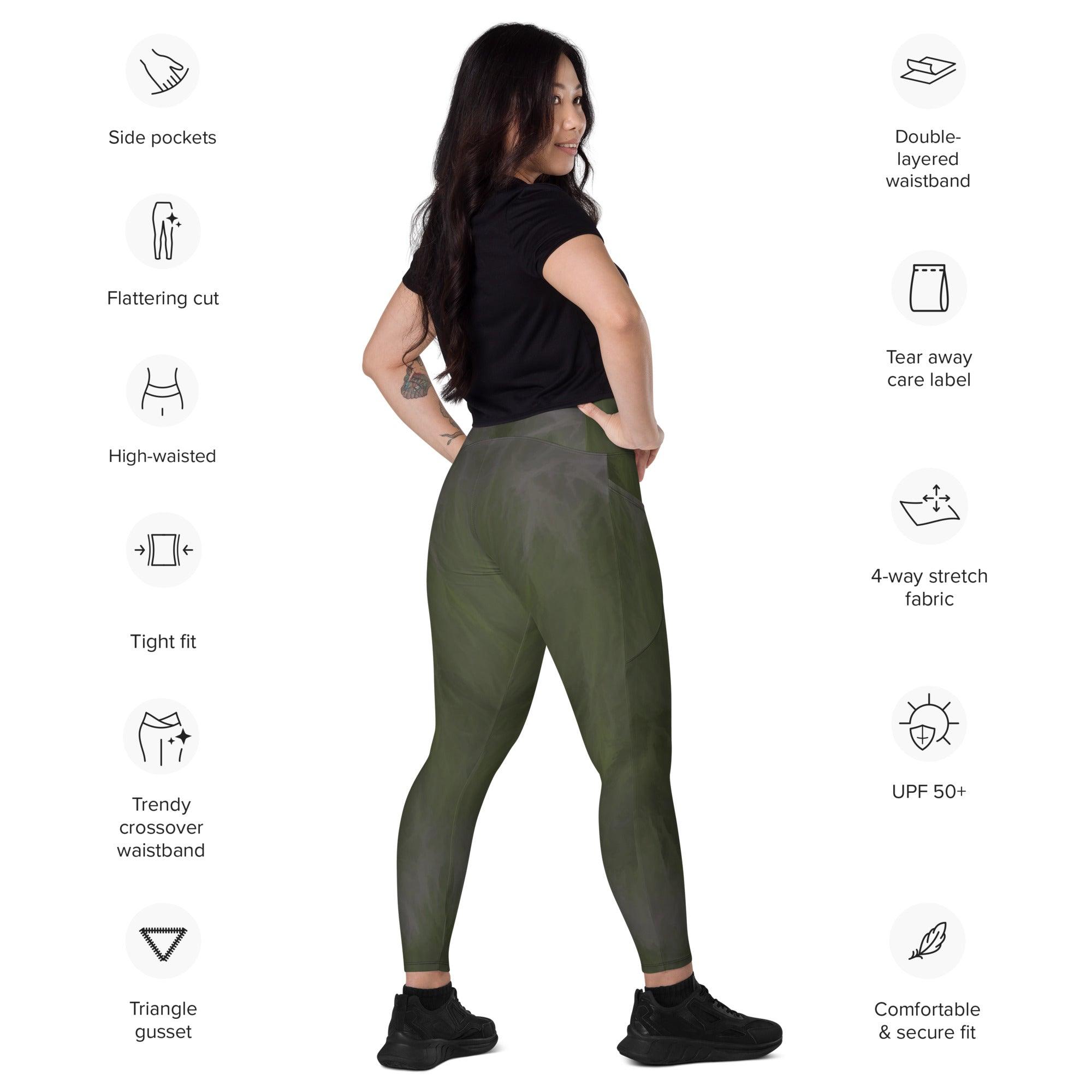 Dynamic Expression Crossover Leggings With Pockets - Beyond T-shirts