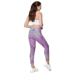 Elevated Elegance Crossover Leggings With Pockets - Beyond T-shirts